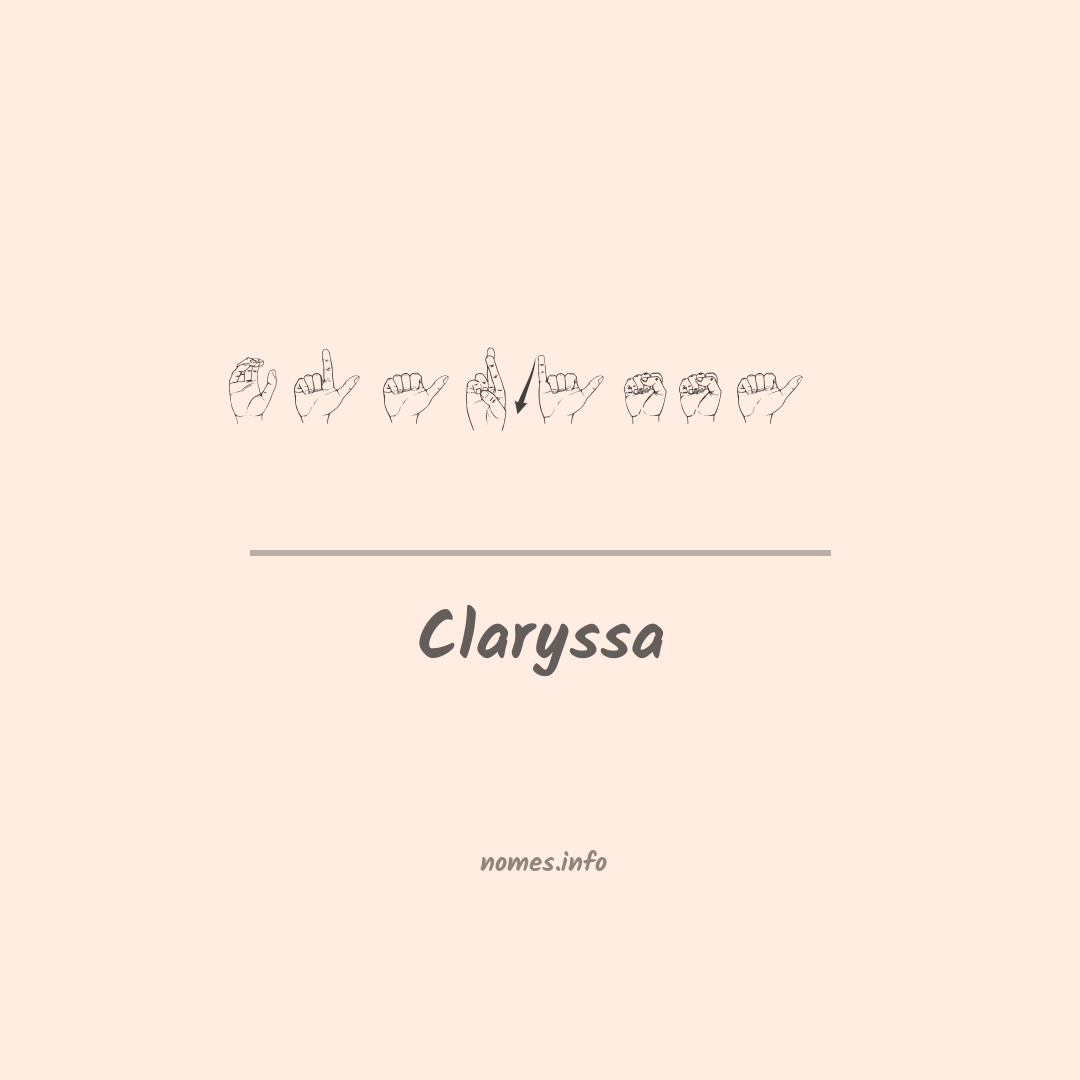 Claryssa em Libras