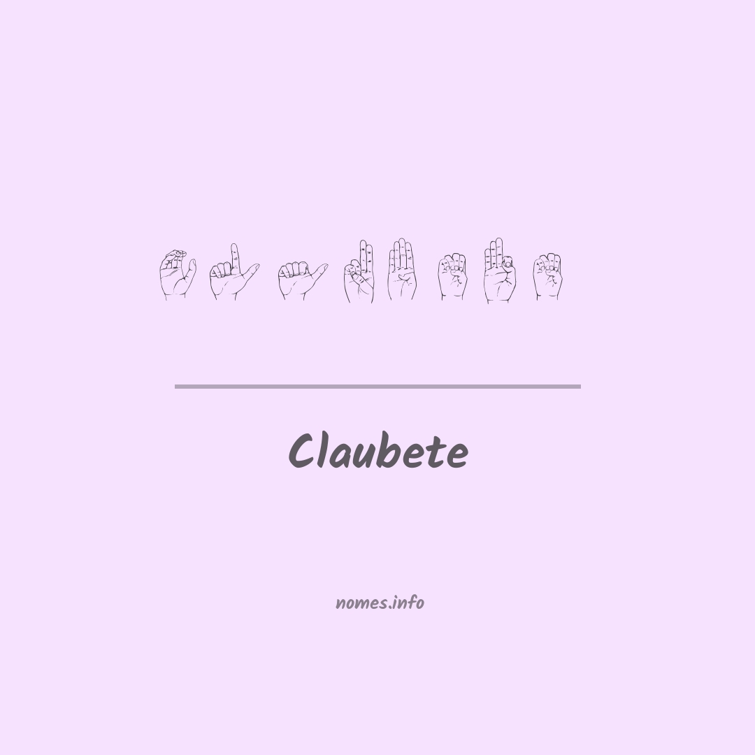 Claubete em Libras