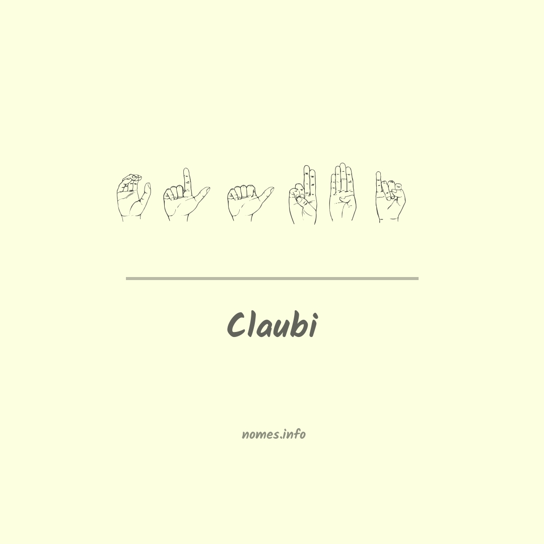 Claubi em Libras