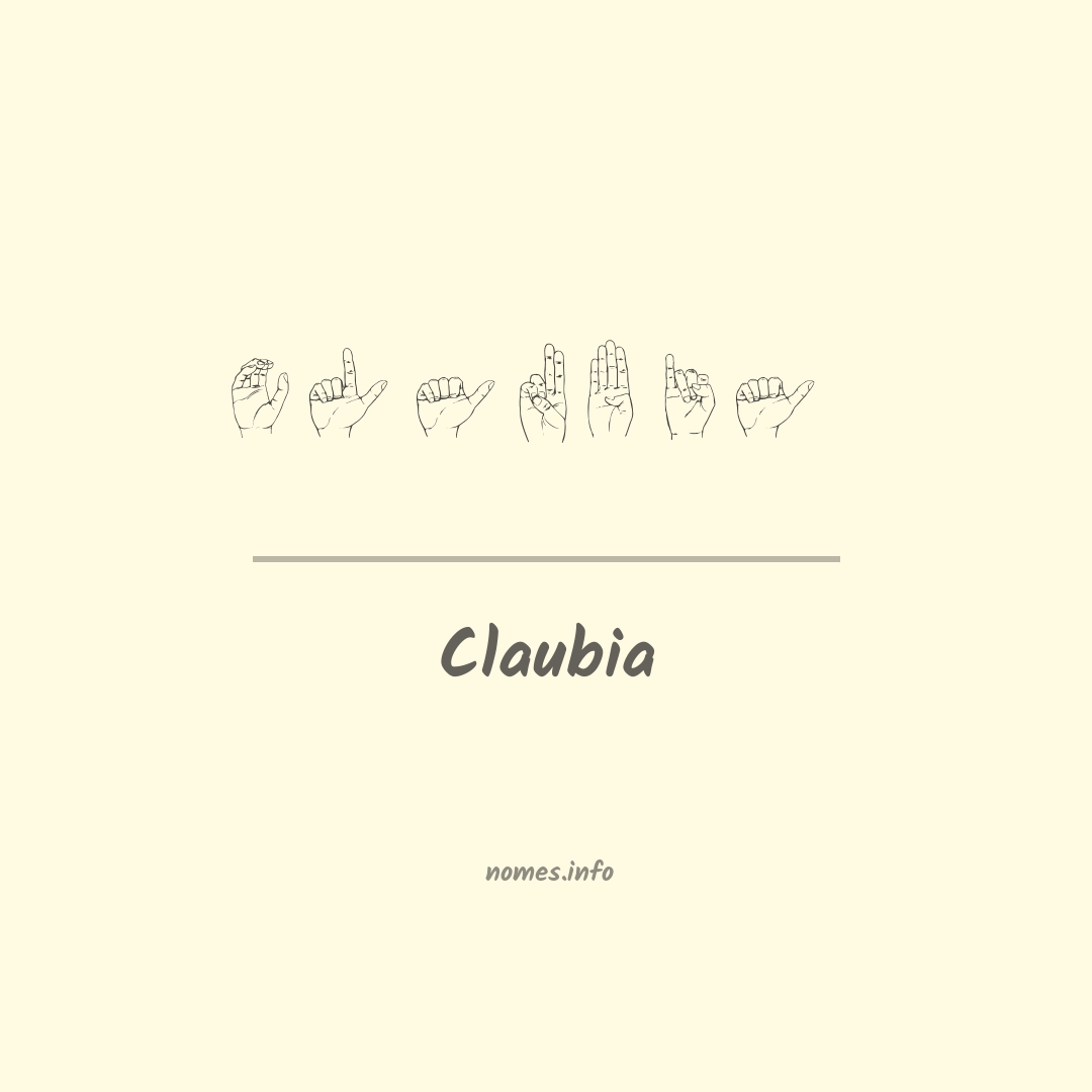 Claubia em Libras