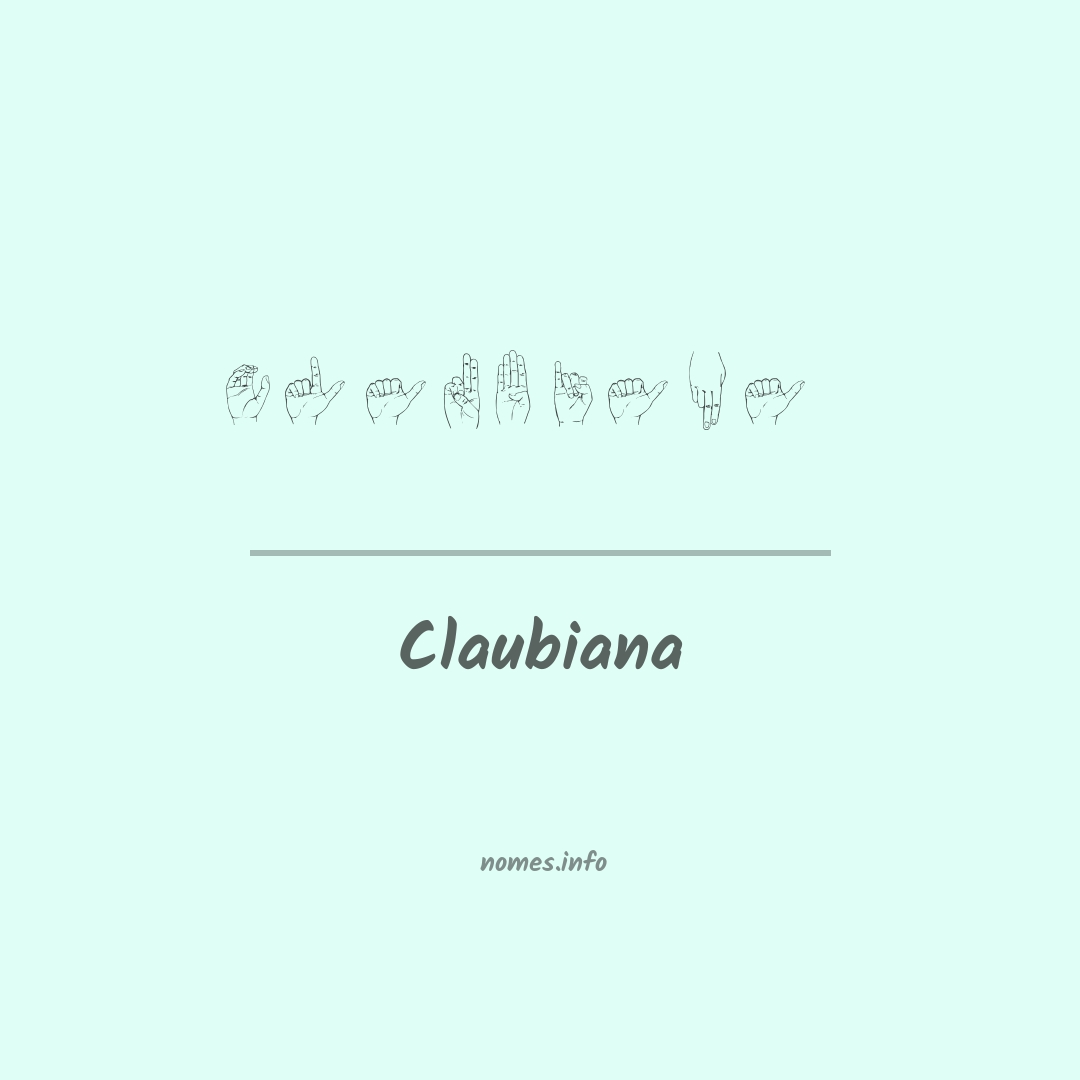 Claubiana em Libras