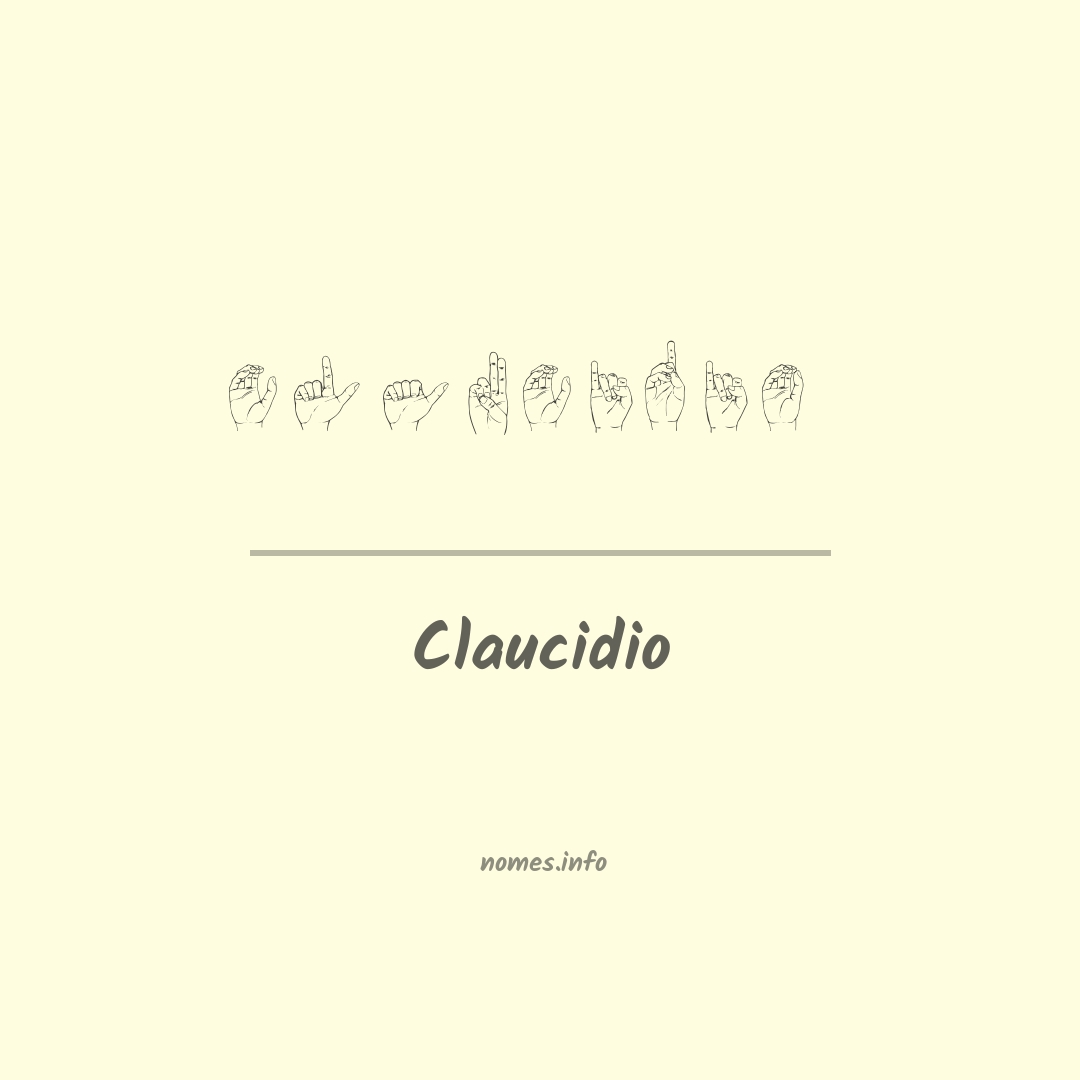 Claucidio em Libras