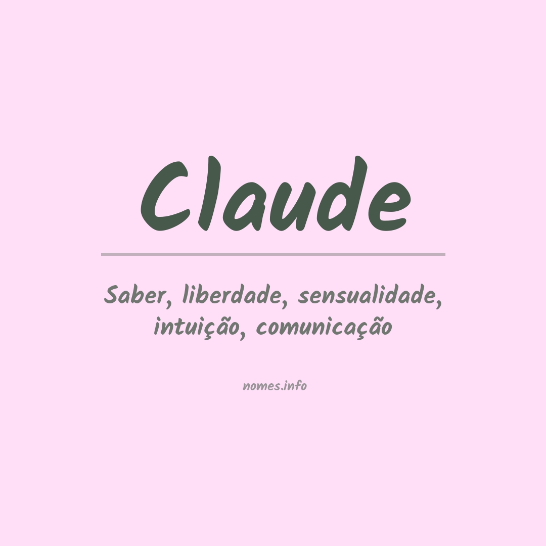 Significado do nome Claude