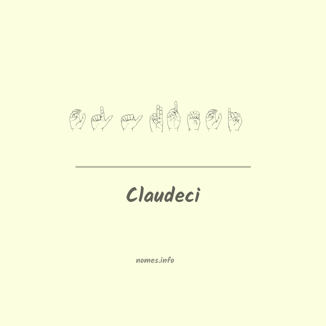 Claudeci em Libras