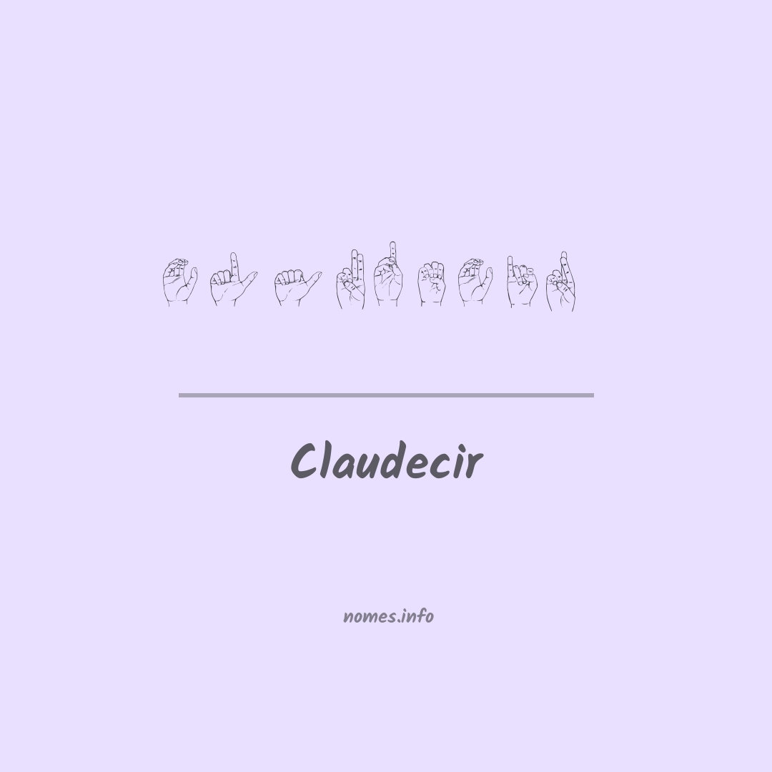 Claudecir em Libras