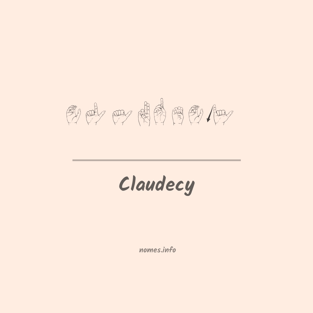 Claudecy em Libras
