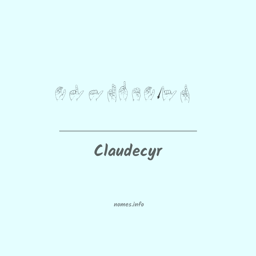 Claudecyr em Libras