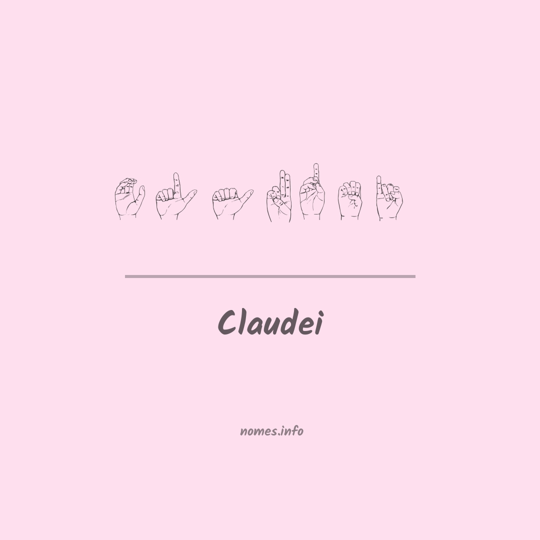 Claudei em Libras