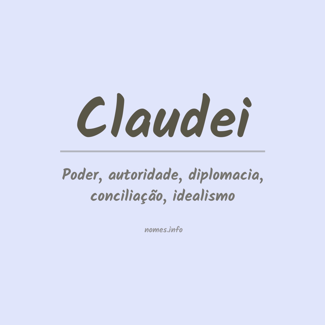 Significado do nome Claudei
