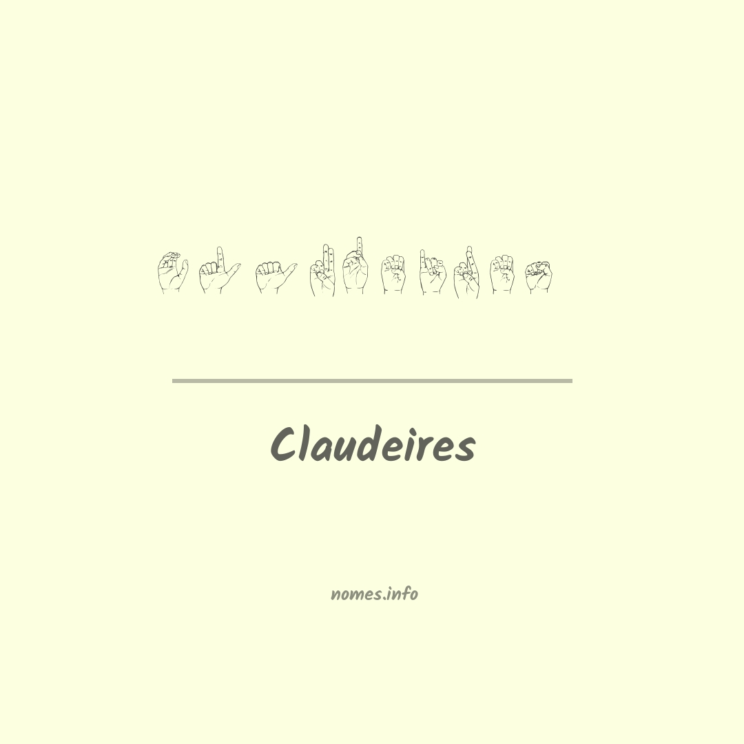 Claudeires em Libras