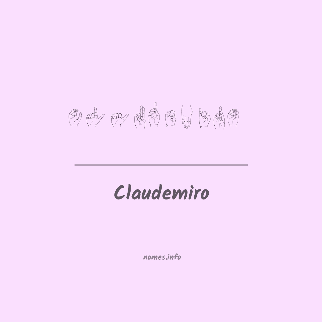 Claudemiro em Libras