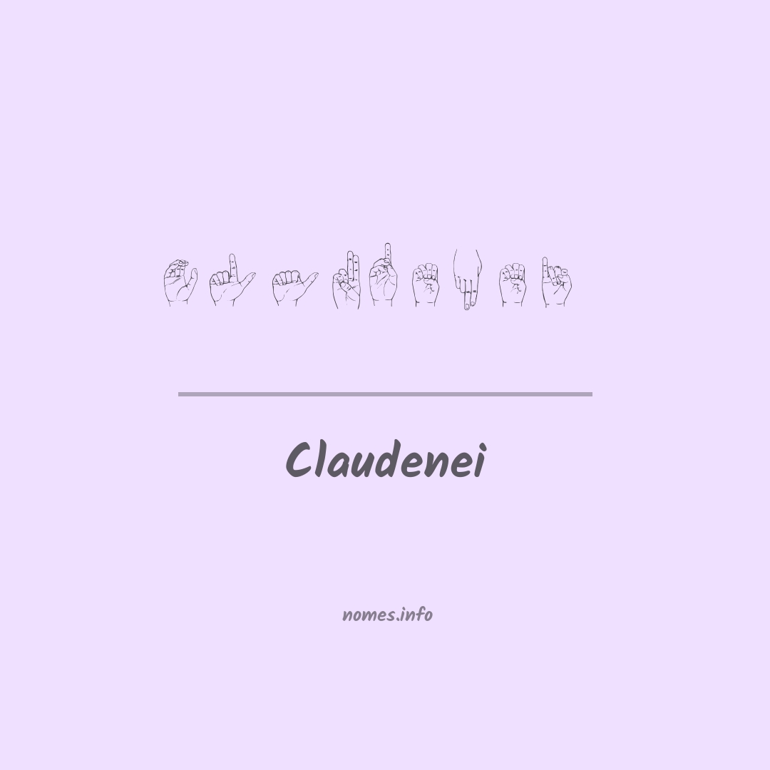 Claudenei em Libras