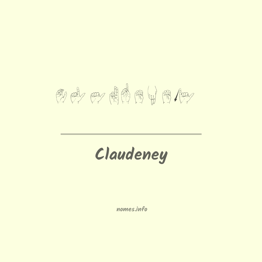 Claudeney em Libras