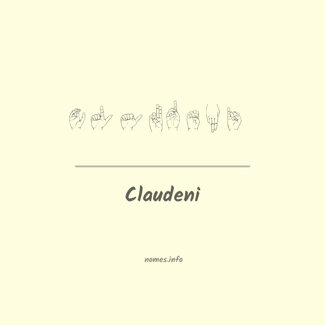 Claudeni em Libras
