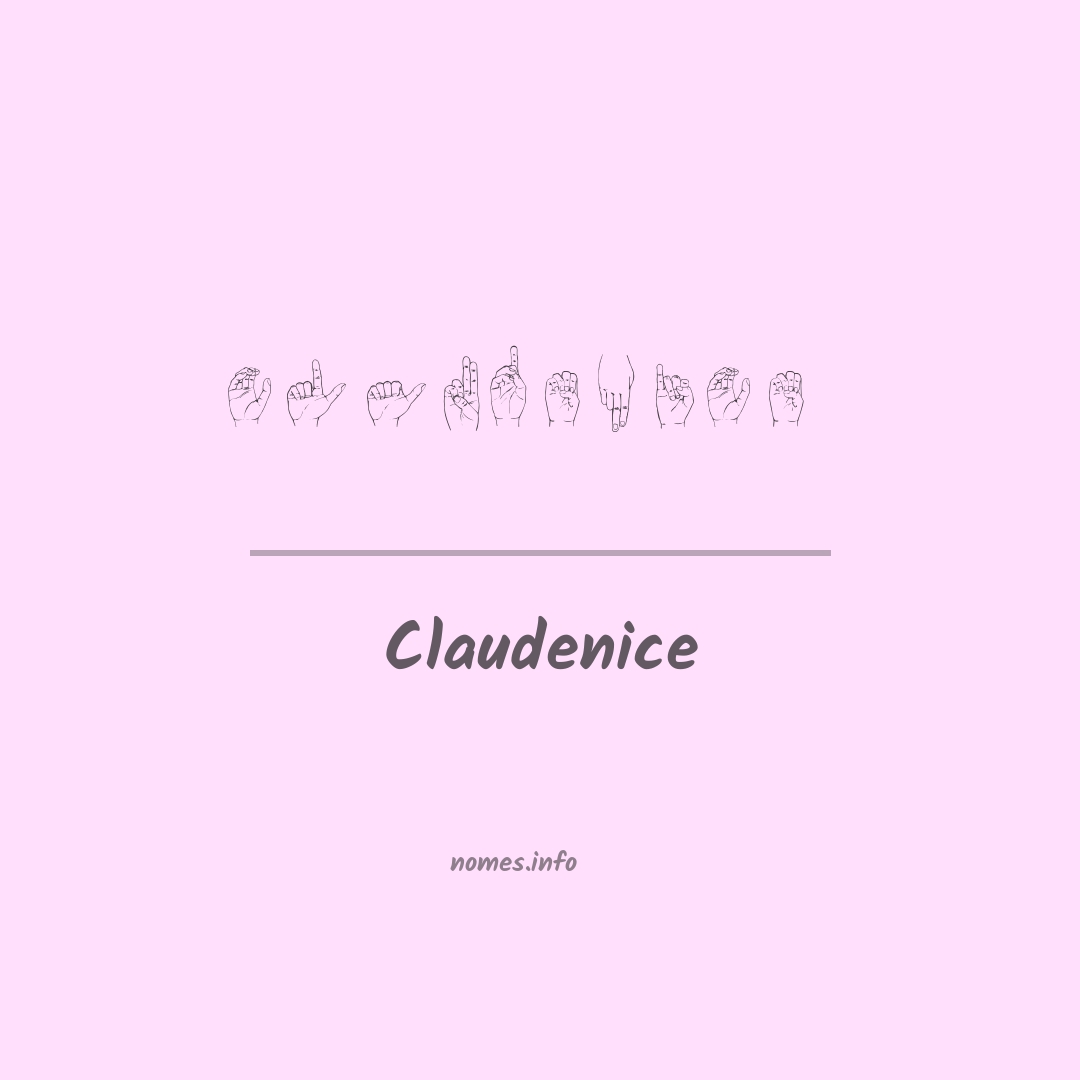 Claudenice em Libras