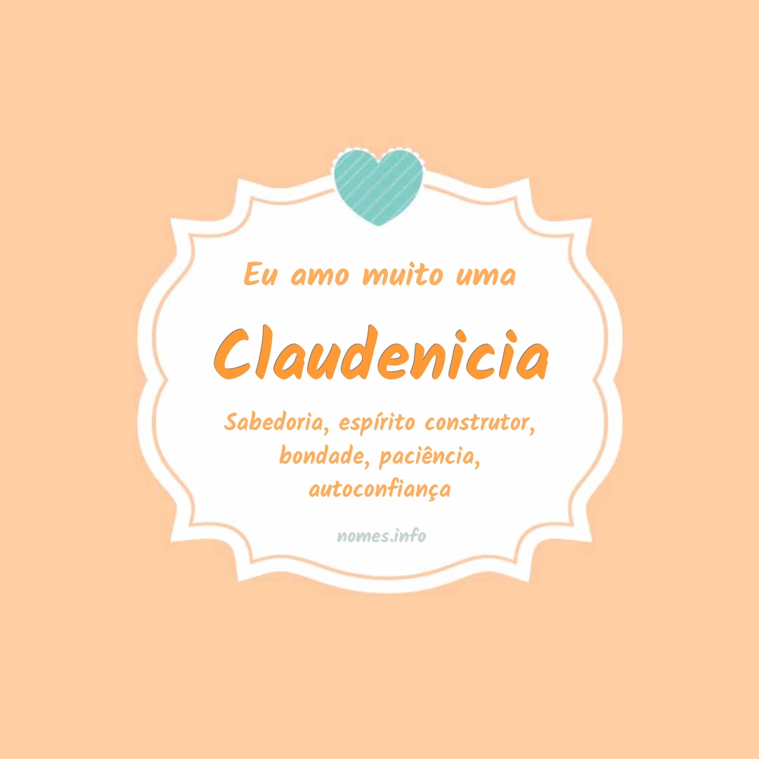 Eu amo muito Claudenicia