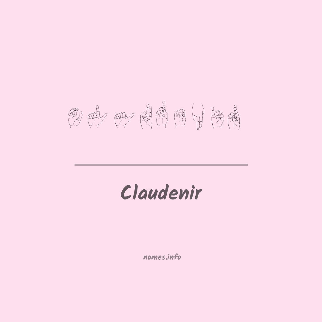 Claudenir em Libras