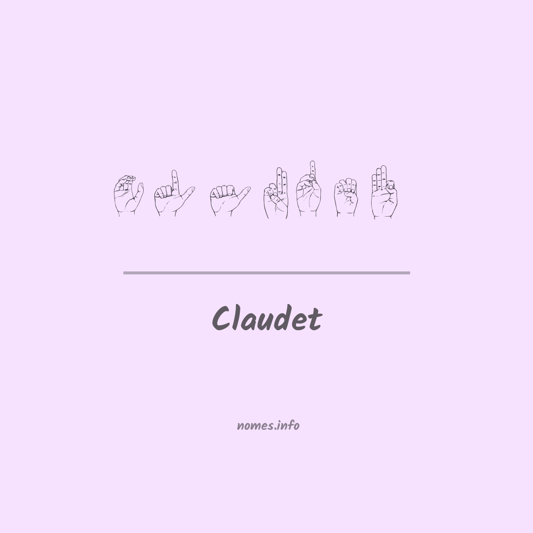 Claudet em Libras