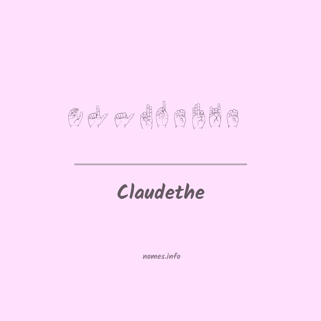 Claudethe em Libras