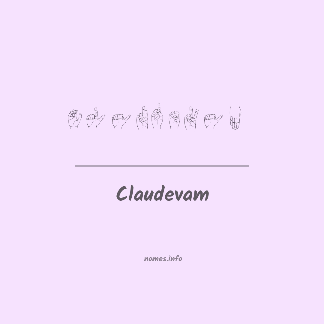 Claudevam em Libras