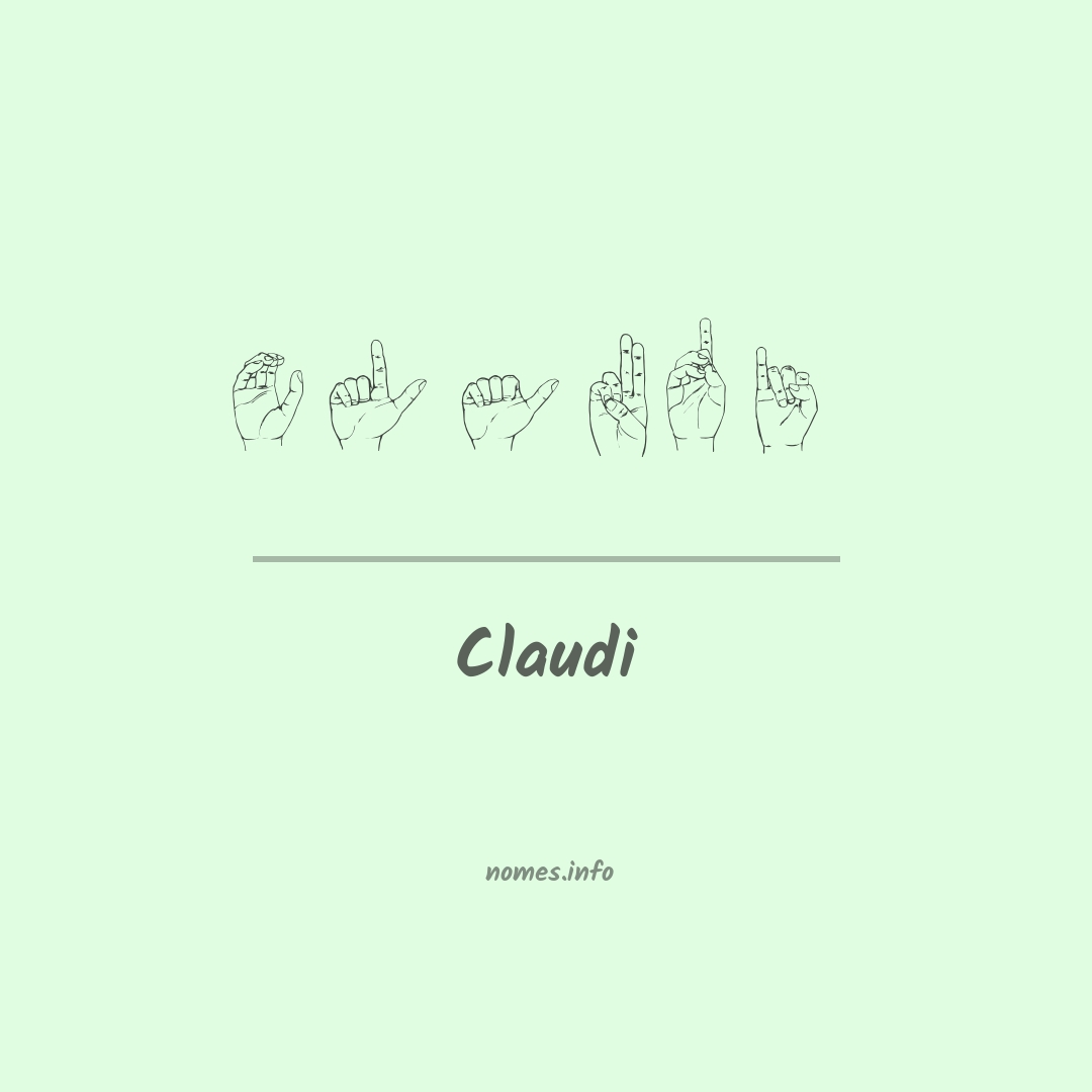 Claudi em Libras