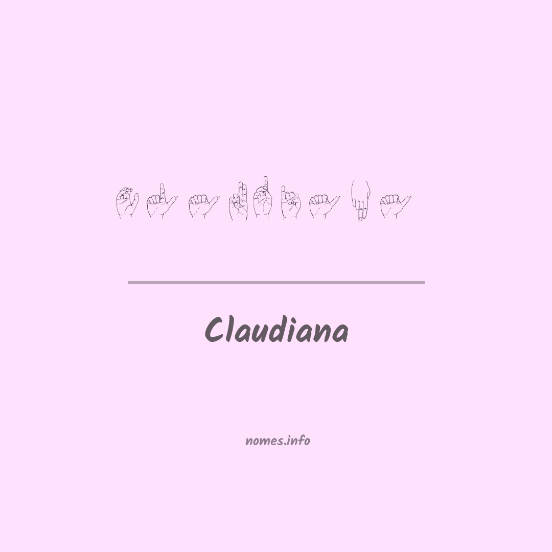 Claudiana em Libras