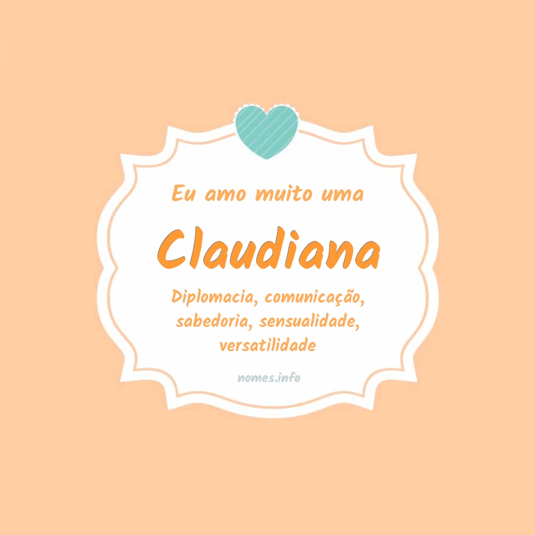 Eu amo muito Claudiana