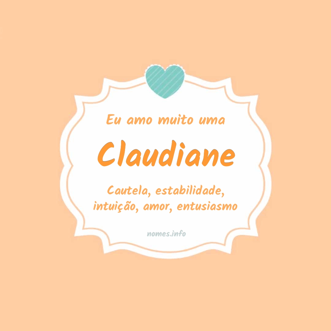 Eu amo muito Claudiane