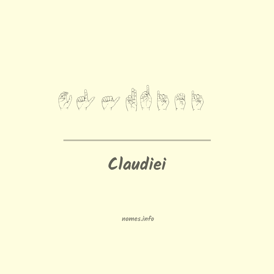 Claudiei em Libras