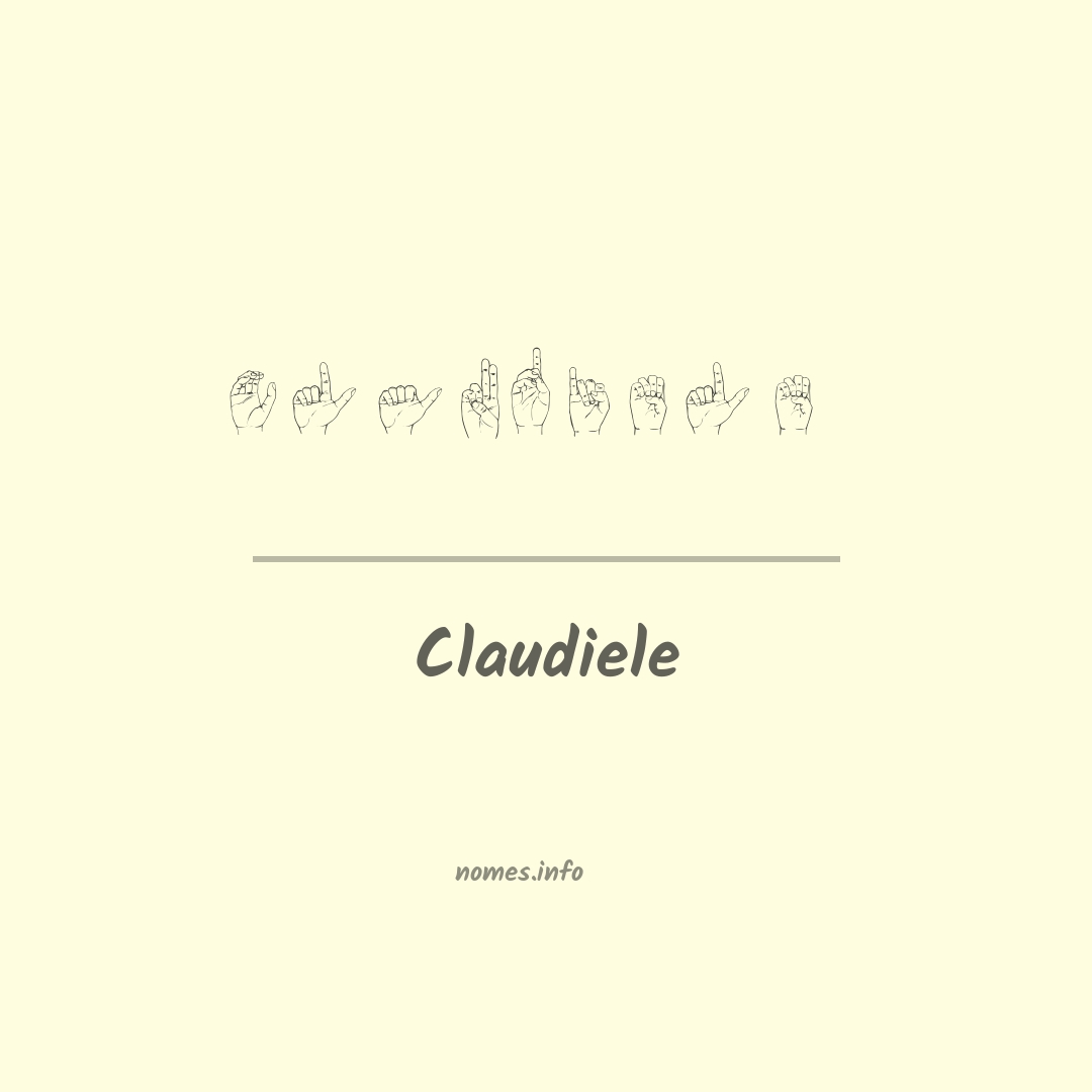 Claudiele em Libras