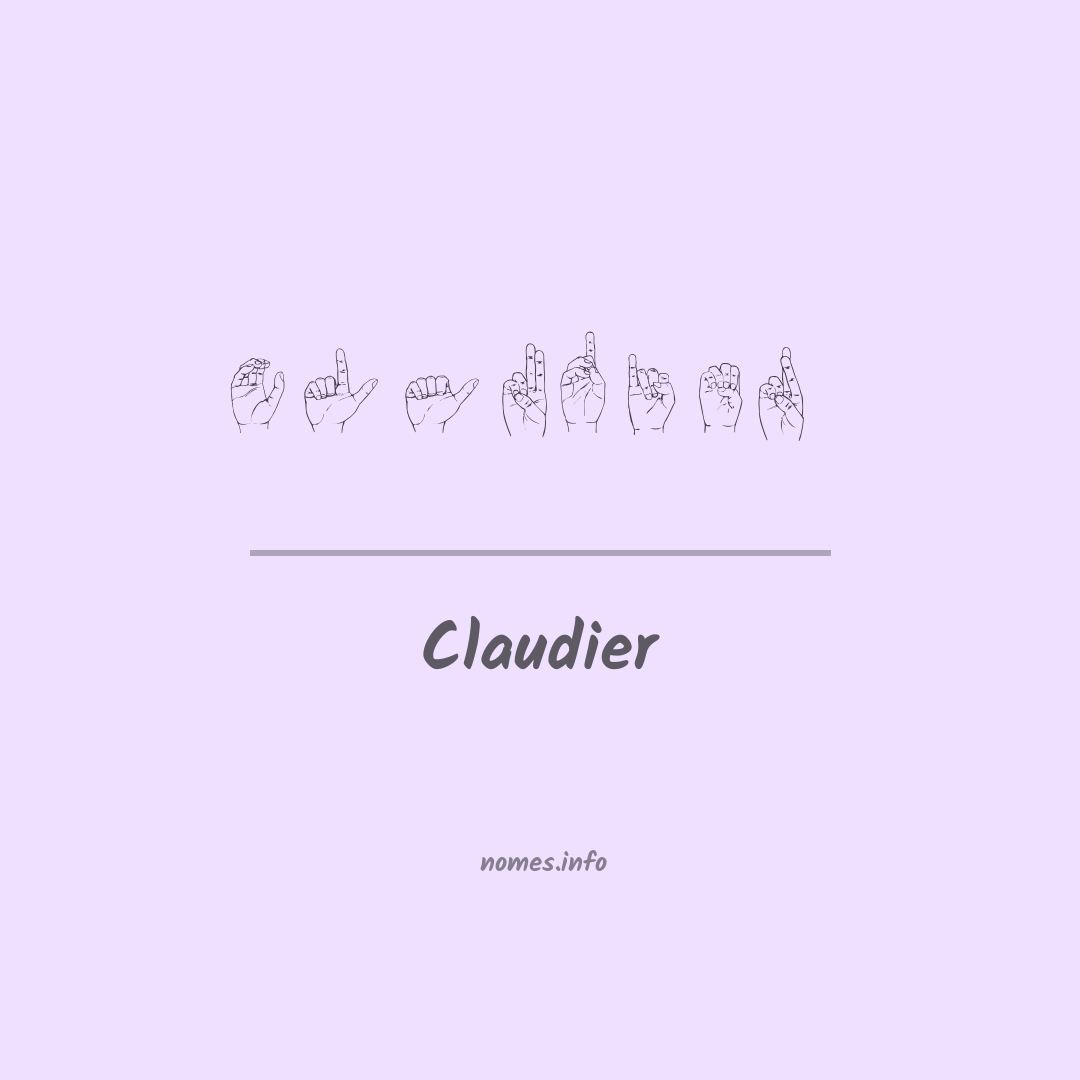 Claudier em Libras