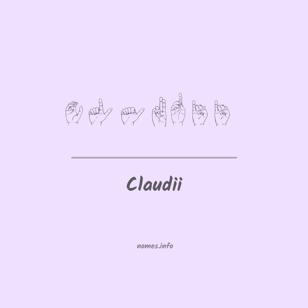 Claudii em Libras