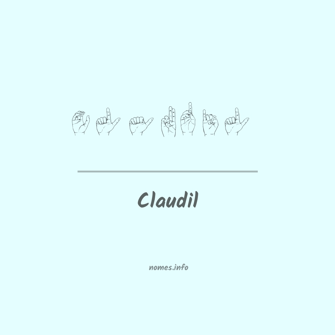 Claudil em Libras