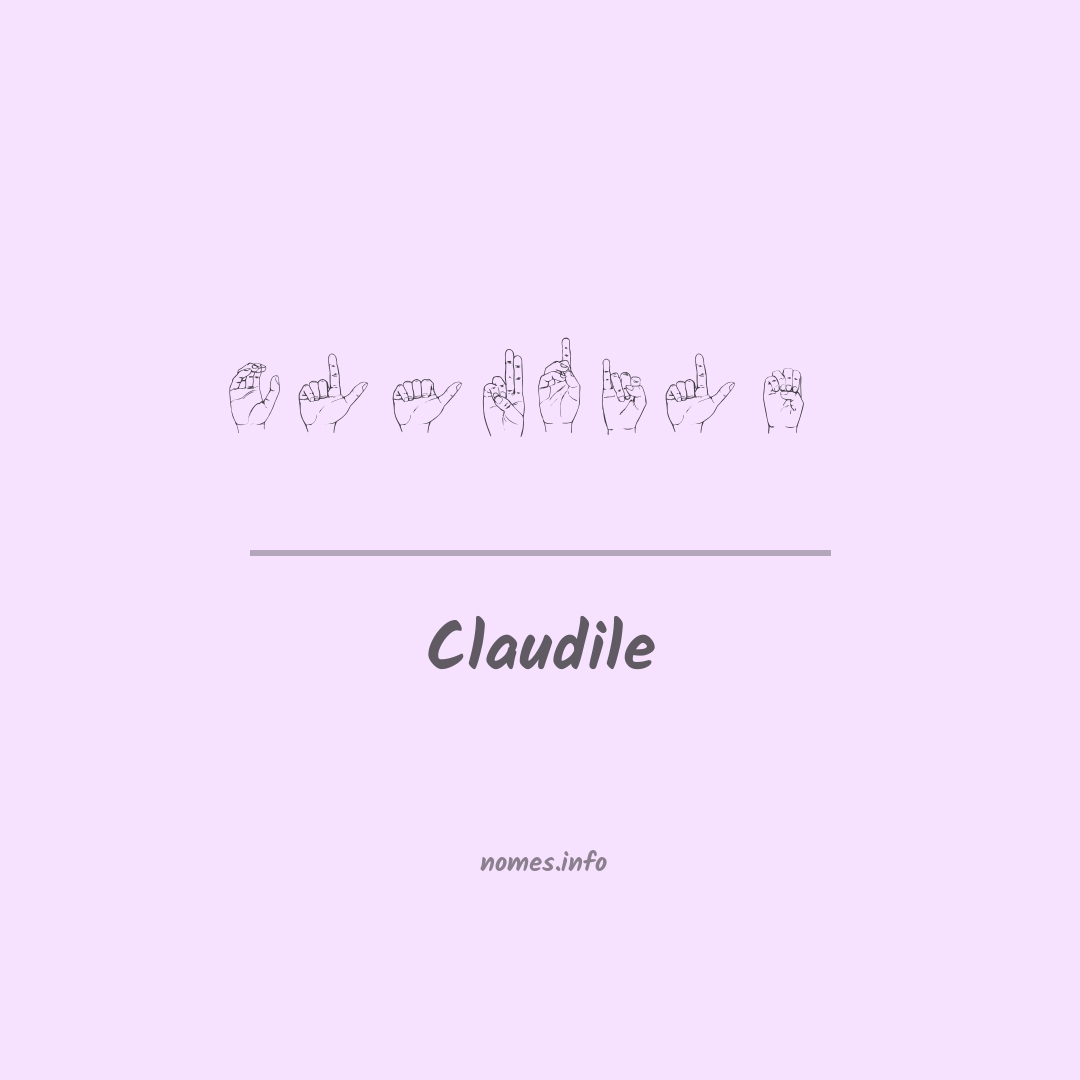 Claudile em Libras