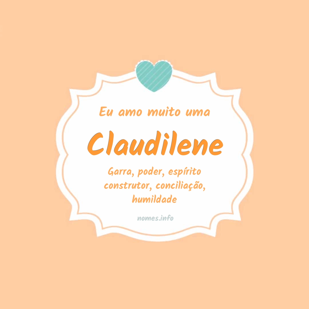 Eu amo muito Claudilene