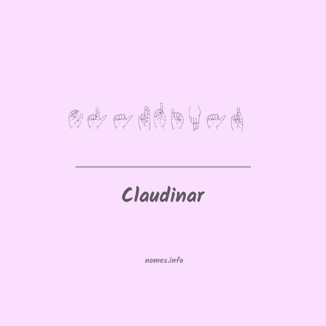Claudinar em Libras