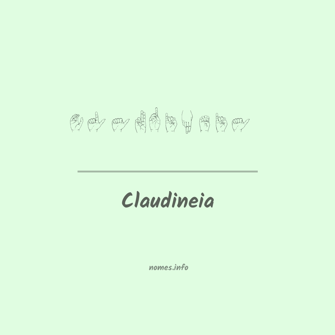 Claudineia em Libras
