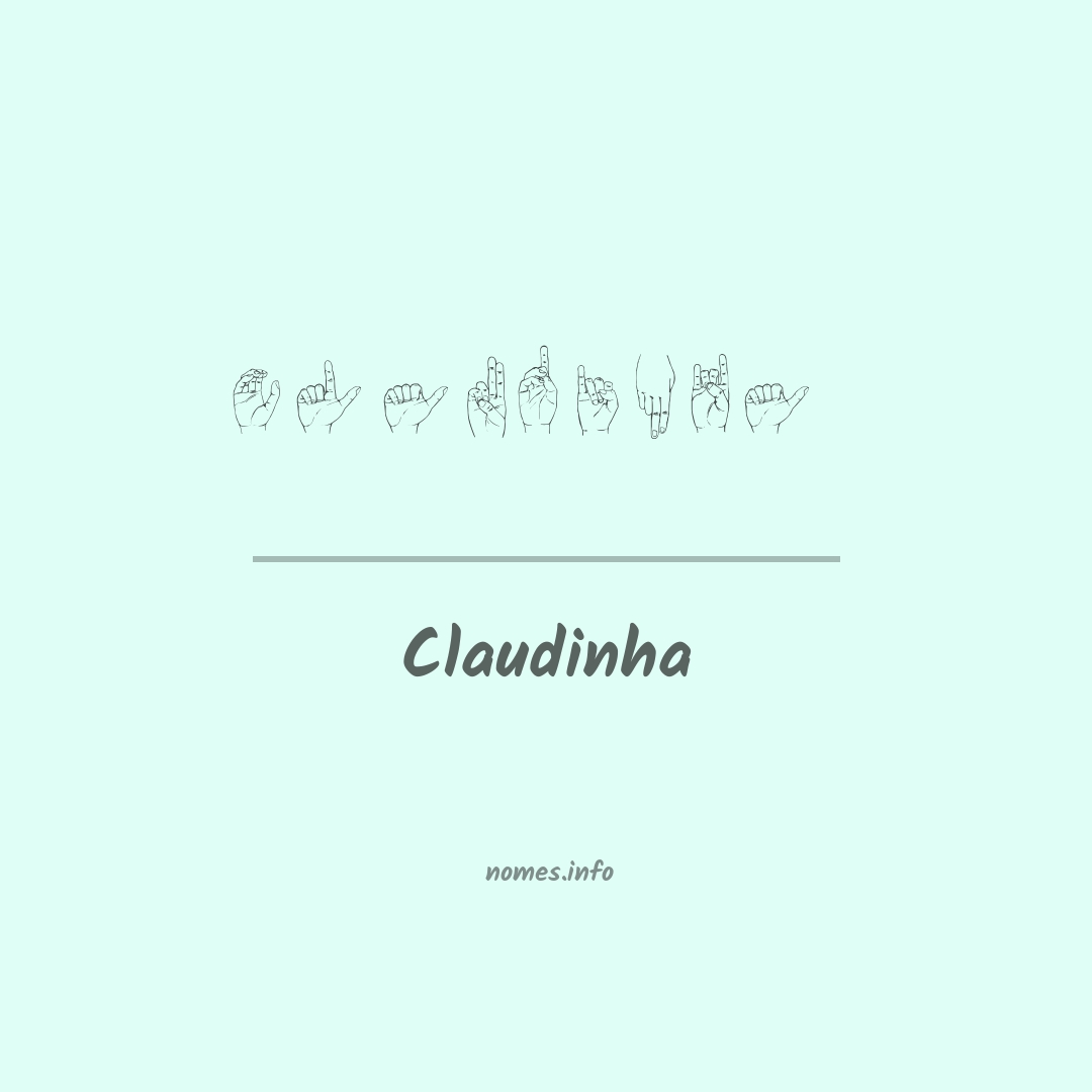 Claudinha em Libras