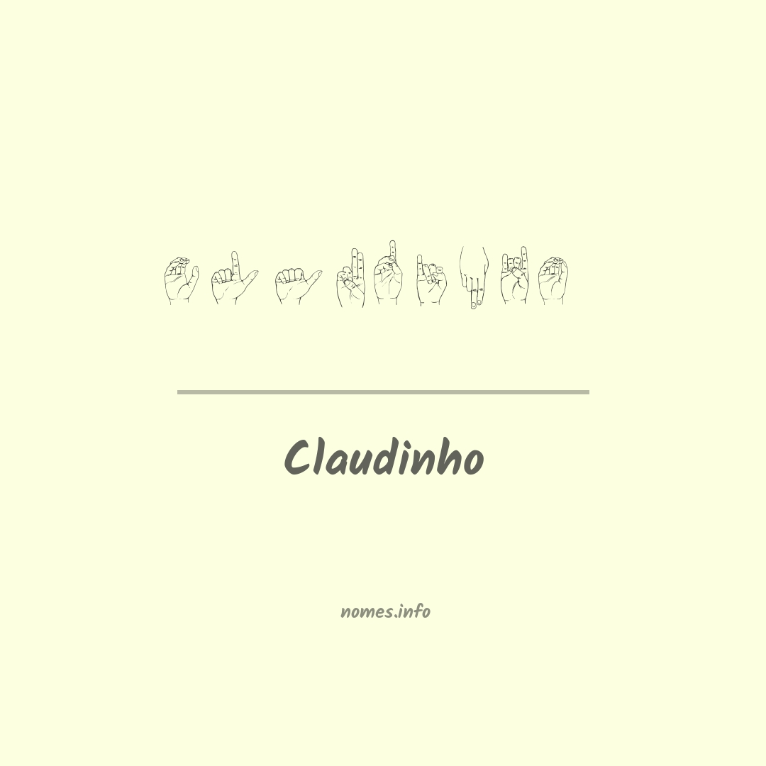 Claudinho em Libras