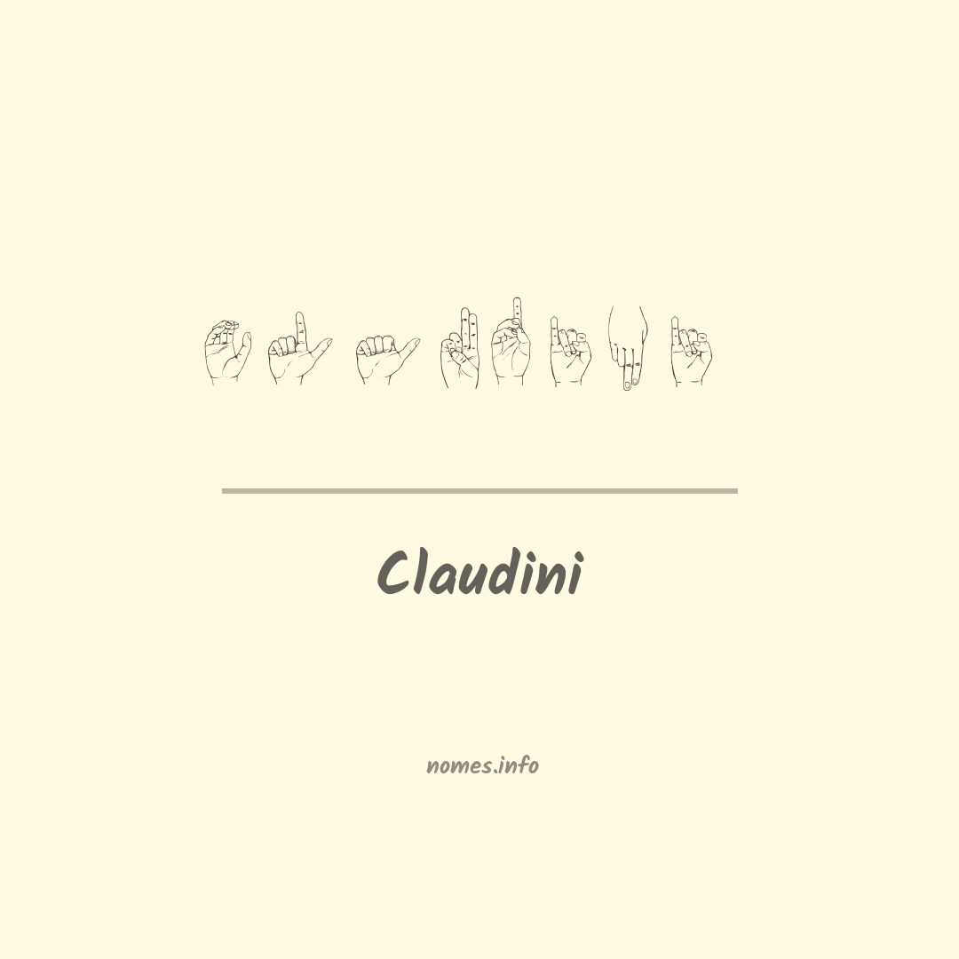 Claudini em Libras