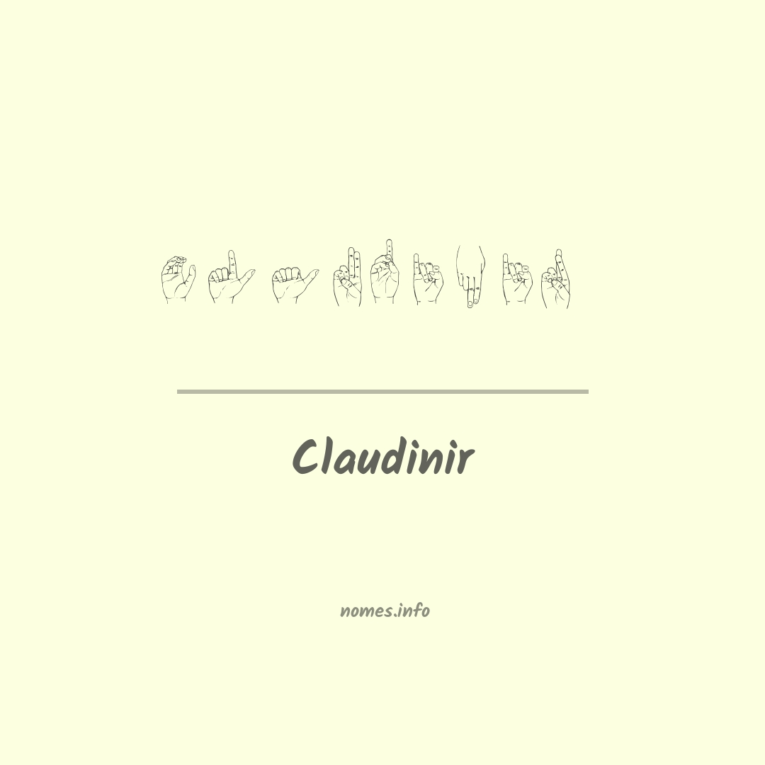 Claudinir em Libras