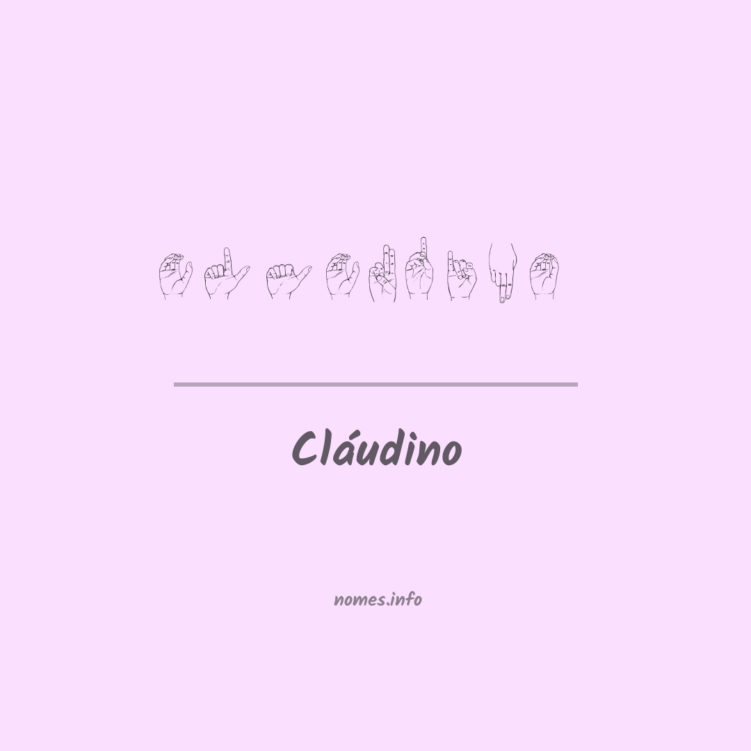 Cláudino em Libras