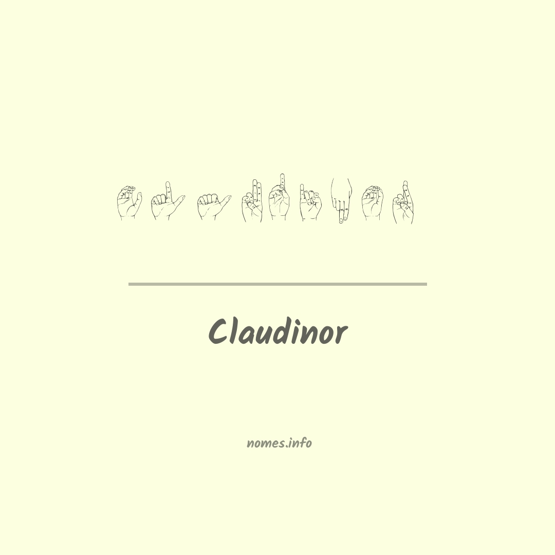 Claudinor em Libras