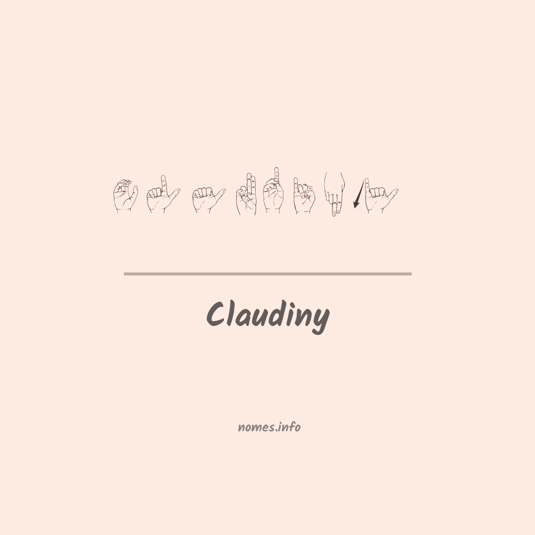 Claudiny em Libras