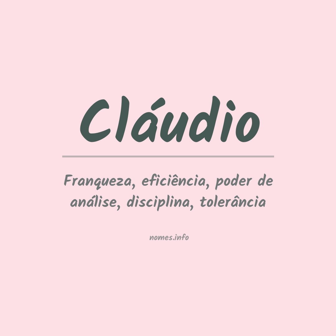 Significado do nome Cláudio