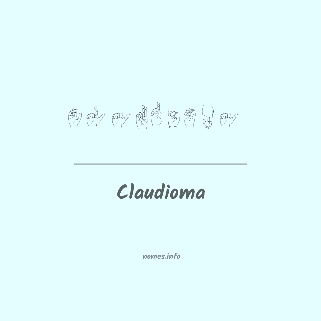 Claudioma em Libras