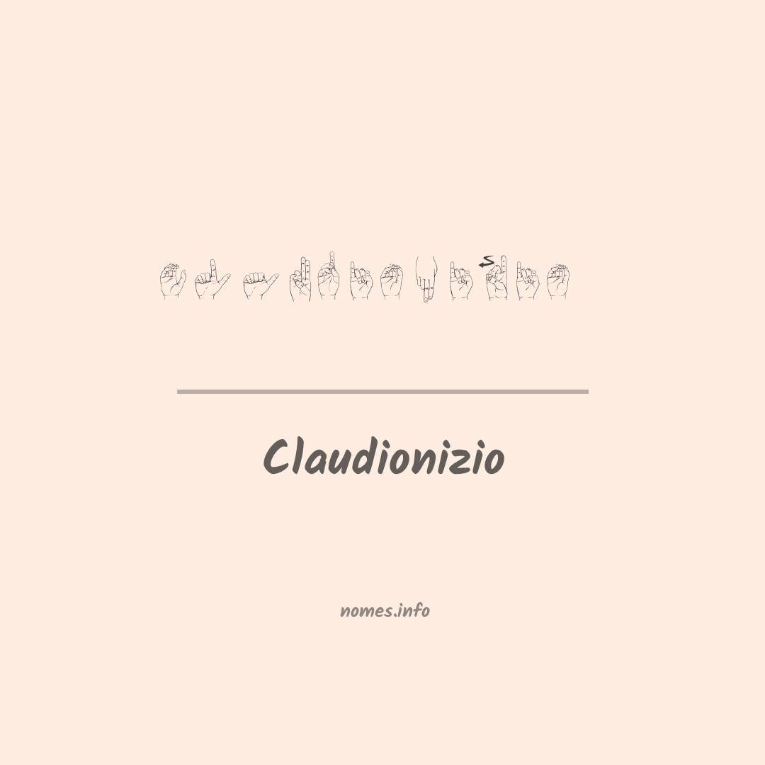 Claudionizio em Libras