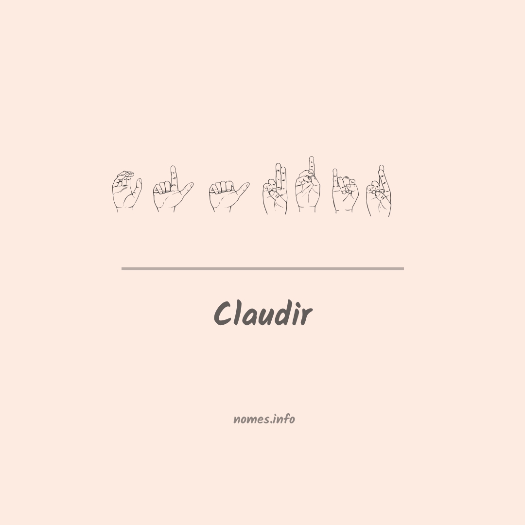 Claudir em Libras