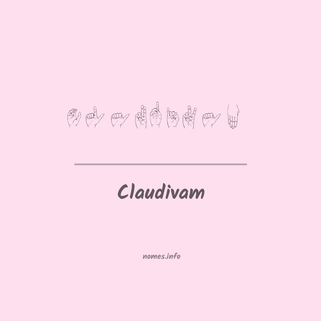 Claudivam em Libras