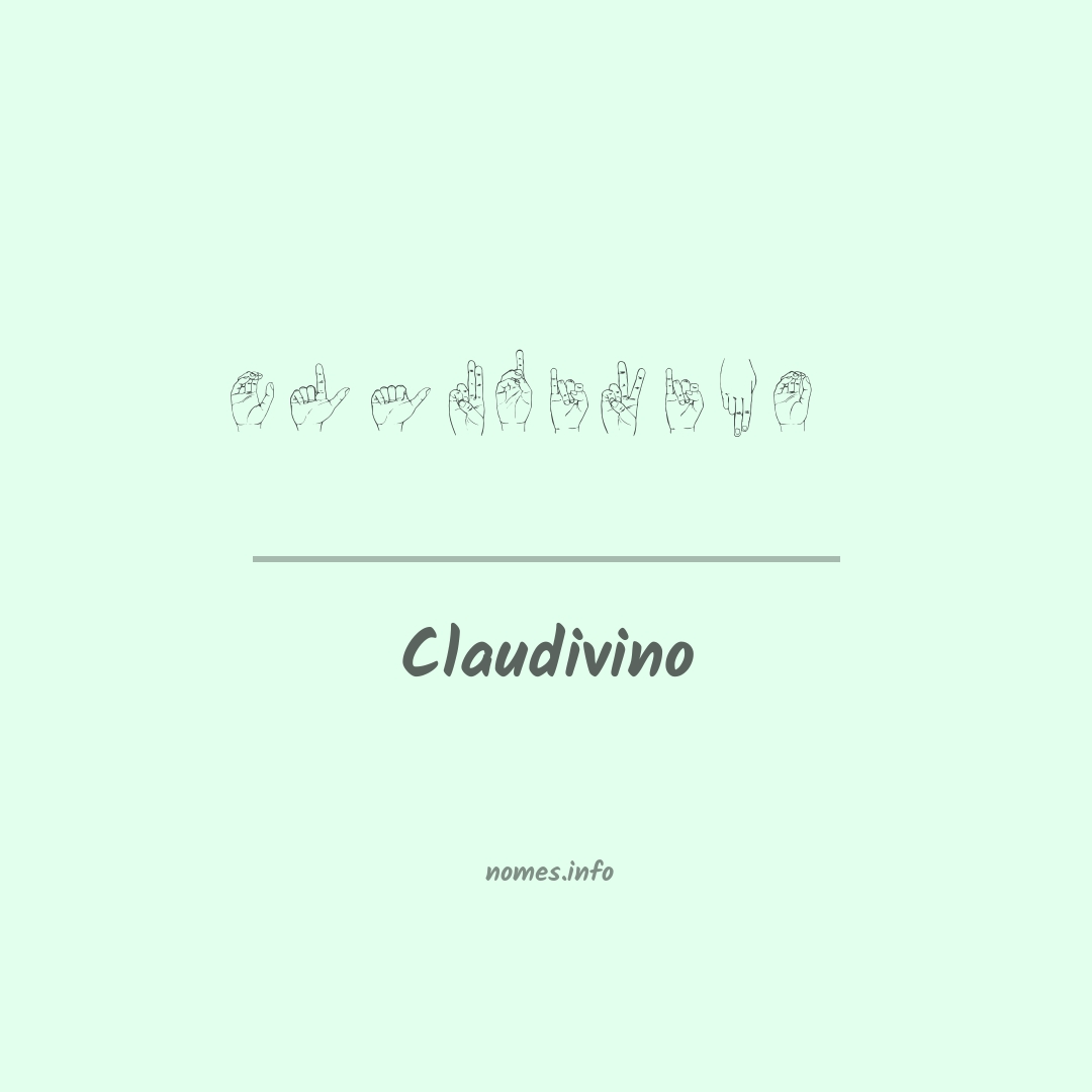 Claudivino em Libras